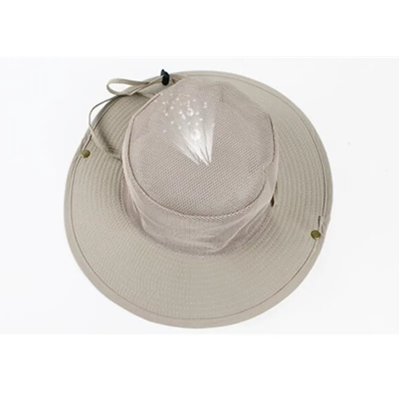 Xdanqinx الكبار الرجال الصيف تنفس حجم شبكة شاطئ دلو القبعات للرجال النمط الغربي للتعديل قبعة snapback داد أحد قبعة