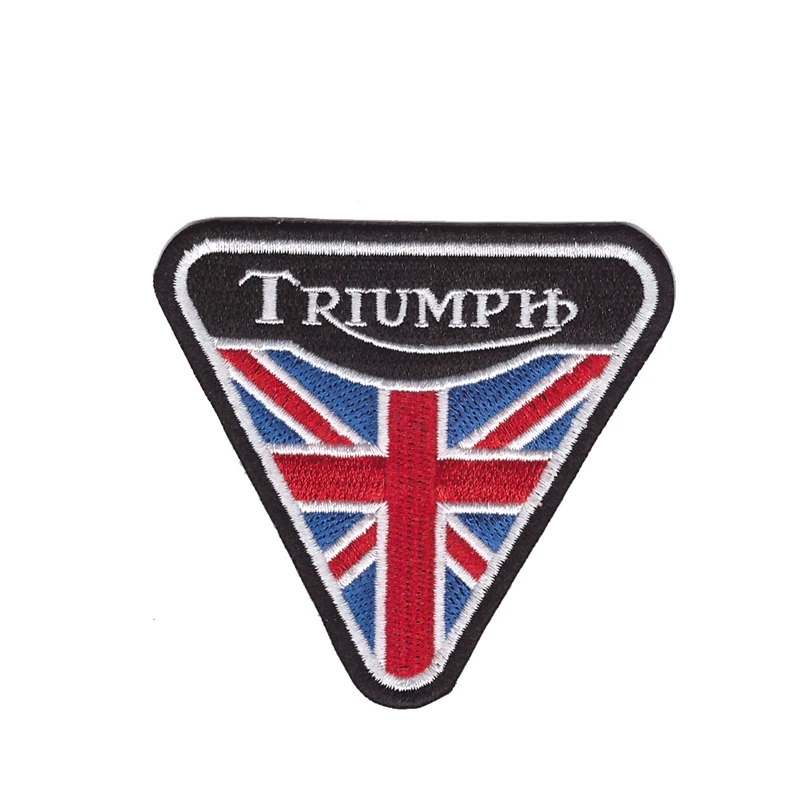

Aanywe patch aonepatch Triumph British Vintage Motorcycle Biker Shirt Jacket Cap Classic iron on patch