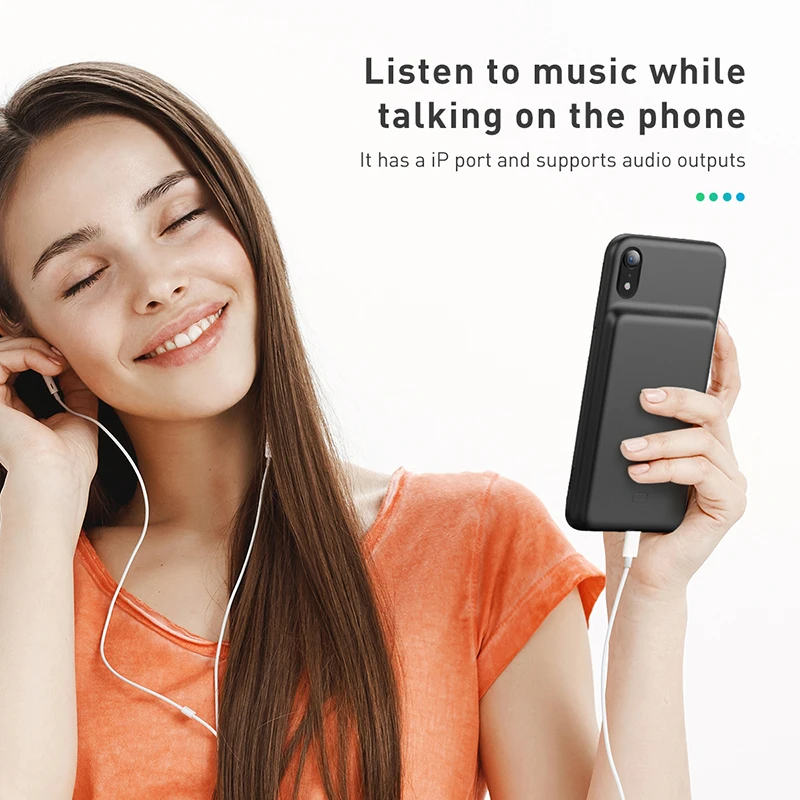 Baseus Battery Charger Case For iPhone X Xs Xs Max Xr Powerbank Case External Battery Charging Pack Backup Case For iPhone X Xs