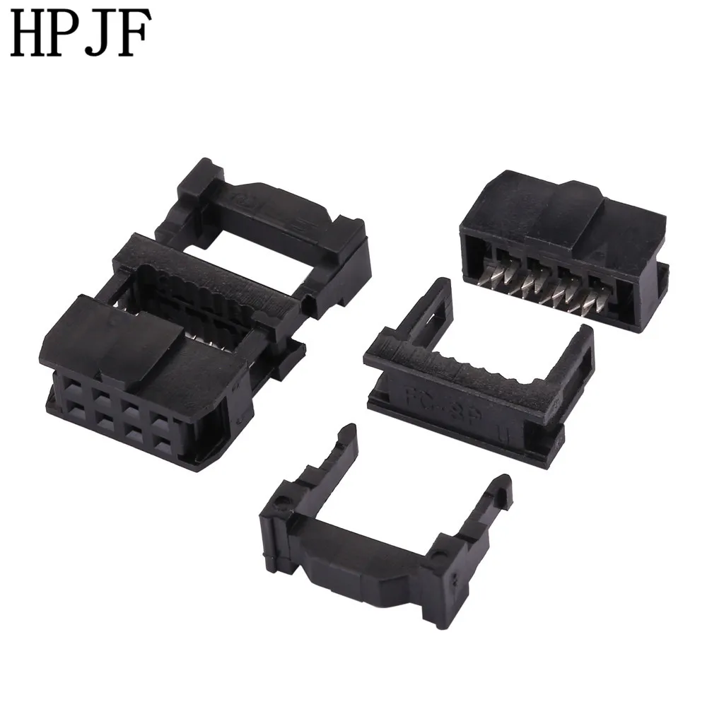 10PCS IDC Socket FC 8P 2.54mm IDC connector 8 pin cable socket 8P 2X4P