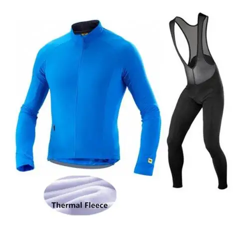 

Mavic Winter Cycling Jersey 2017 Pro Team Cycling Set Thermal Fleece Men Long Sleeve Bike Clothes Maillot Ropa Ciclismo Invierno