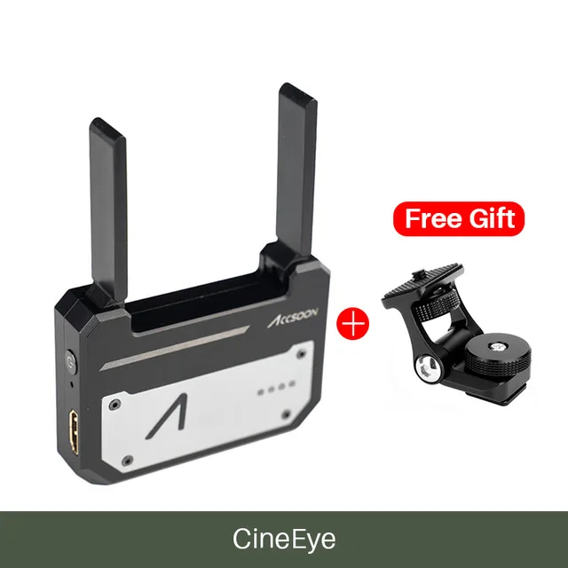 Inlock Accsoon CineEye 1080 p WiFi HDMI передатчик 5G беспроводная передача изображения до 100 м для IOS Android DSLR камеры - Цвет: Черный