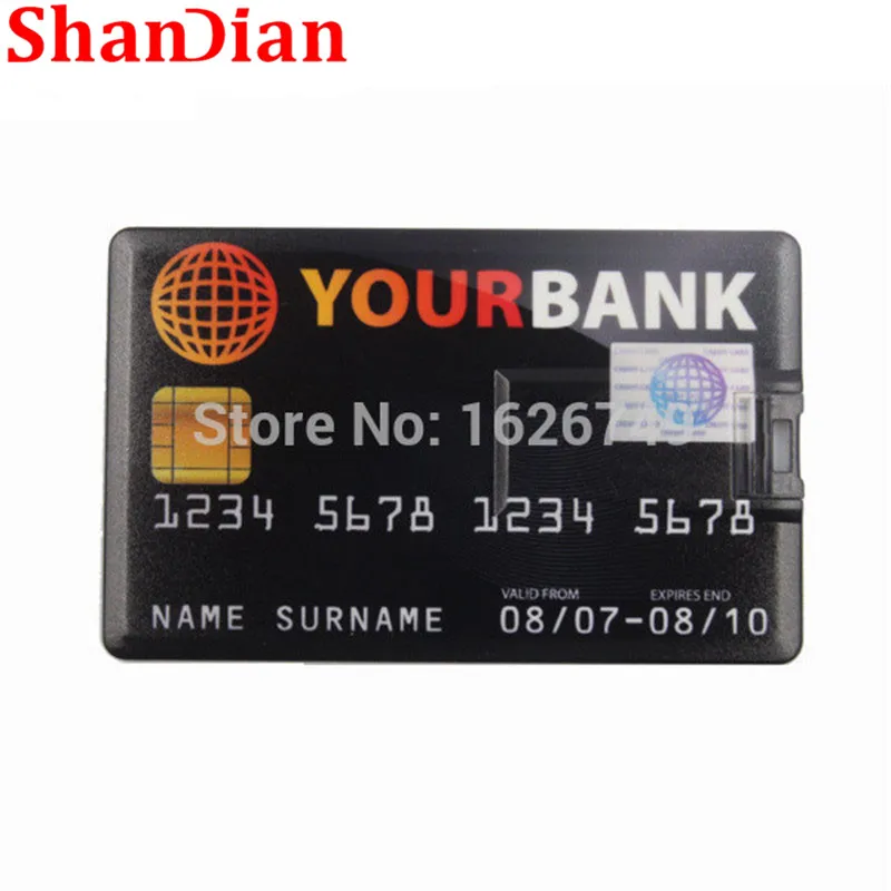 SHANDIAN оптовый мультфильм емкость кредитной карты Модель 32 ГБ/16 ГБ USB 2,0 карта памяти флэш-накопитель ручка диск U диск