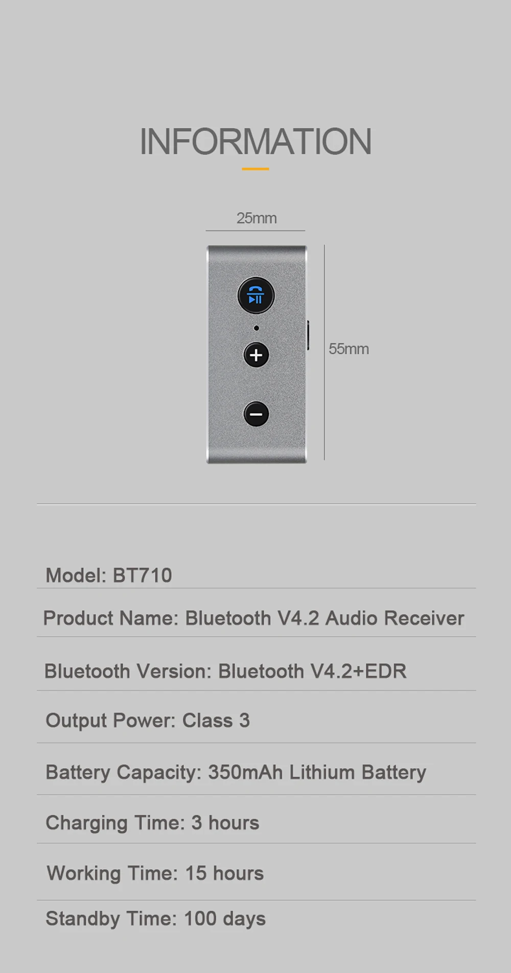 Kebidu автомобильный беспроводной Bluetooth аудио адаптер Bluetooth громкой связи автомобильный комплект V4.2+ EDR Handsfree автомобильный дополнительный громкоговоритель