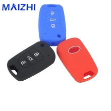 maizhi Silicone Key Cover Case for Kia RIO K2 K5 Sportage Sorento Hyundai i20 i30 i35 iX20 iX35 Solaris Verna Fold Key Case