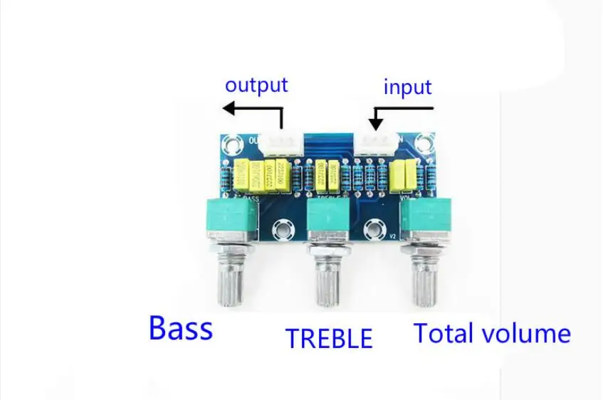 

Audio Tuning board Passive Tone Board Bass Treble Volume Control Pre-amplifier Preamp Board