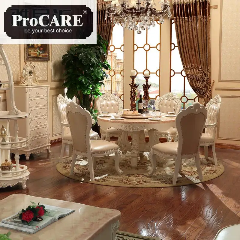 Classic Royal Solid Wood Hand Carved tables Dining room furniture dinning tables