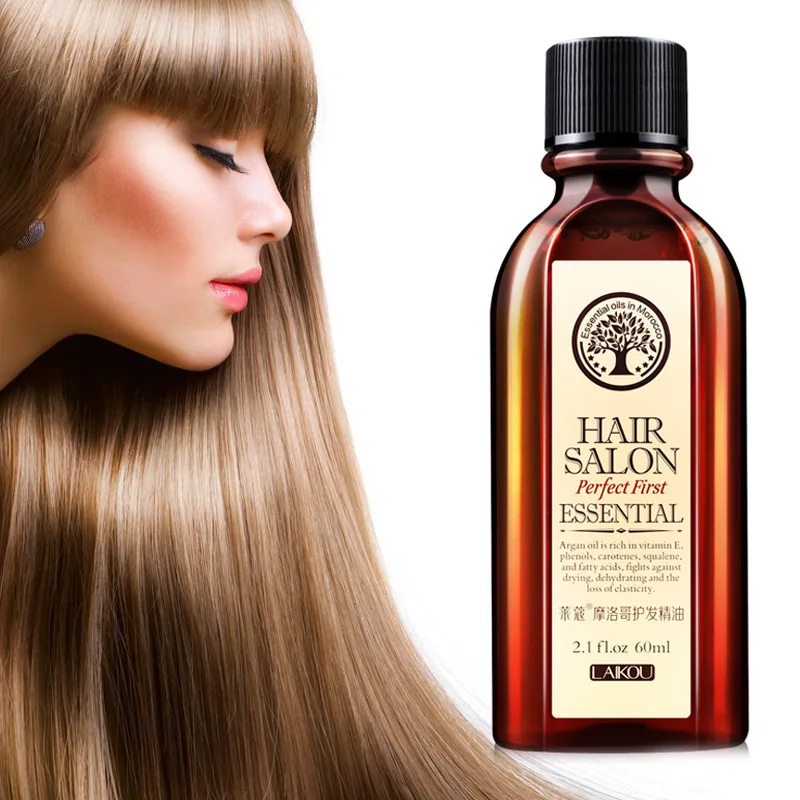 Уход за волосами детей Эфирные масла лечения для увлажнения мягкие блестящие волосы 60 мл чистое масло аргании hjl2018