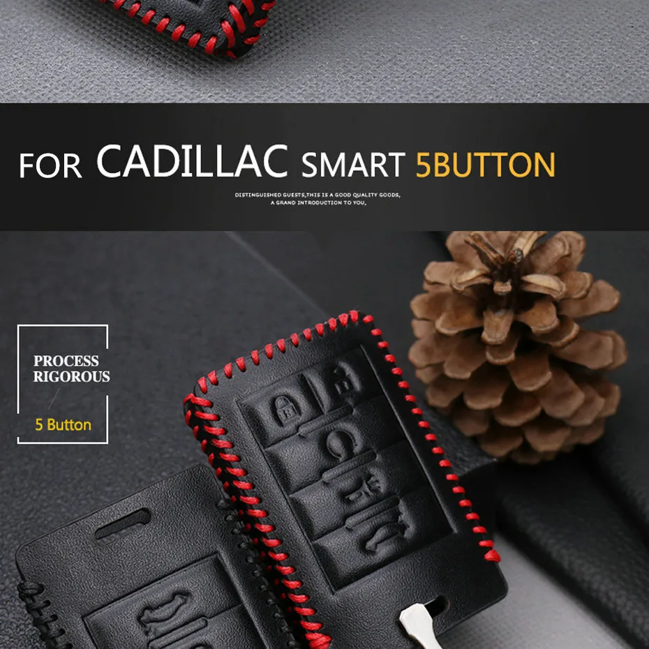 Metal Keychain Car Key Case For Cadillac (12)