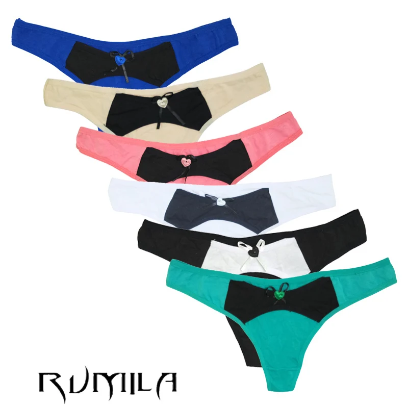 New Arrival Womens Fashion Sexy Cotton Soft Underwear Thong Panties