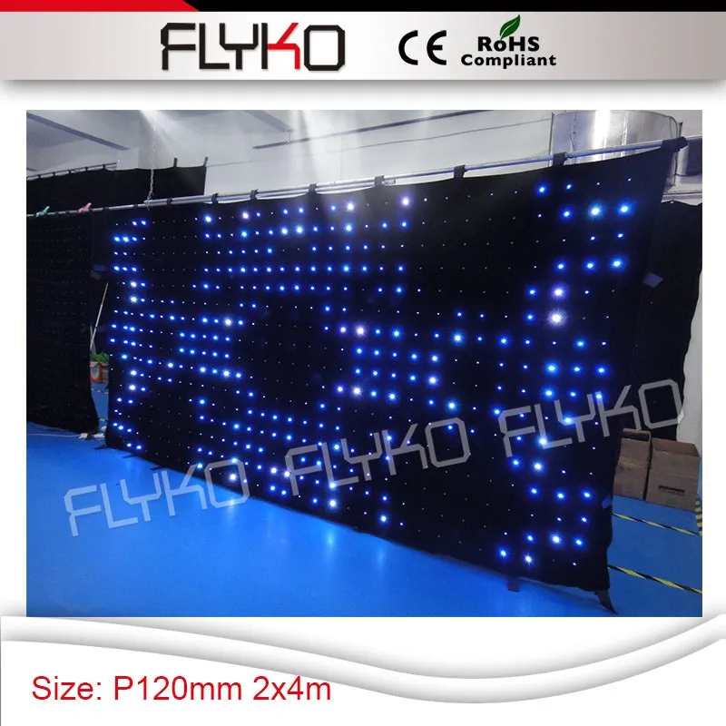 

Free shipping P12cm good definition hot size 2x4m flexible soft led screen LED soft curtain