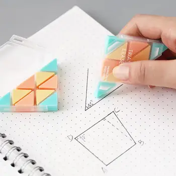 

Triangle Eraser Creative Small Rubber For Revise Details For Sketch Drawing Super Clean Erasers Materiais Escolares Stationery