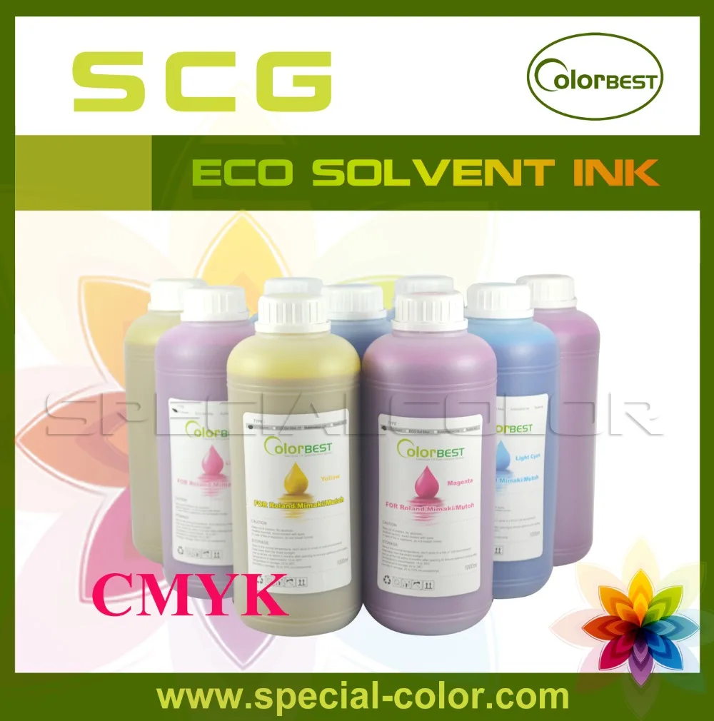 4Color x 1L Eco Solvent Ink/Eco Max Ink /Bottle Ink for Roland/Mimaki/Mutoh/Epson