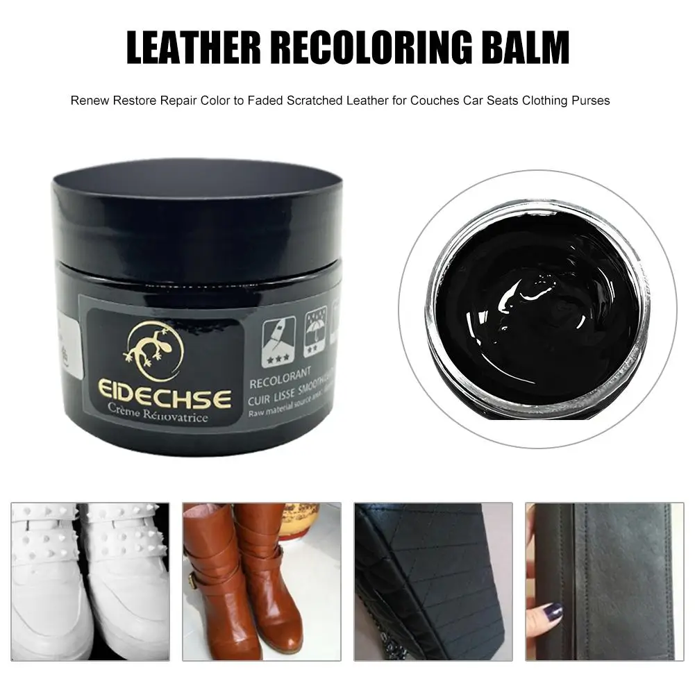 

Car Leather Seat Recoloring Balm Colorant Renew Restore Repair Color to Faded Scratched Leather for Couches Seat Restoration