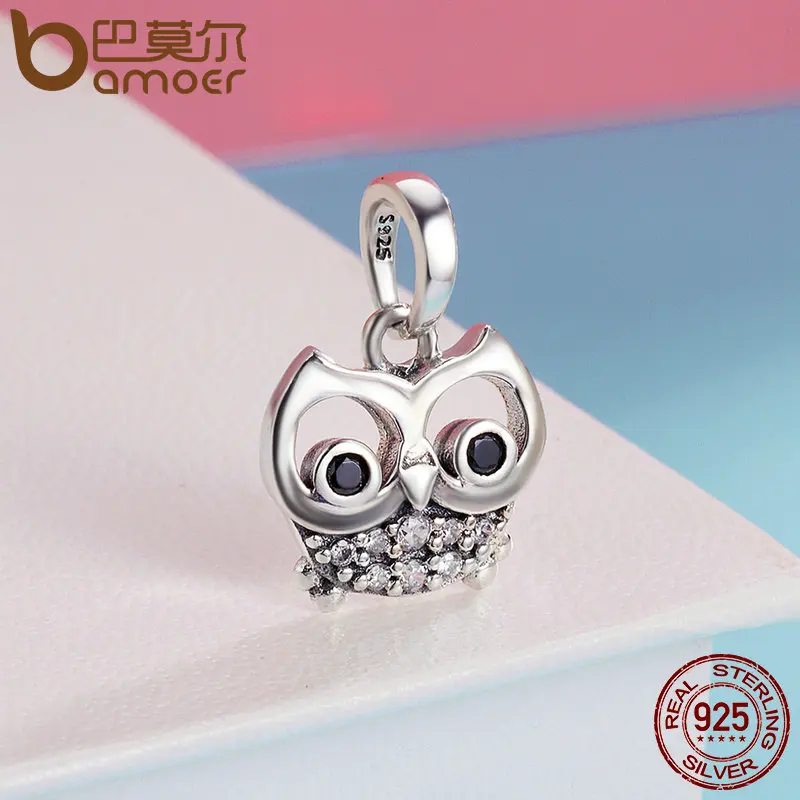Женский кулон в виде совы из серебра 925 пробы|charm bracelet|pendant charmsbracelet charms bracelet |