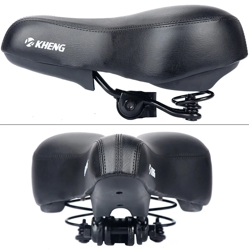 

Comfortable Bicycle Mountain Bike Wide Thicken Soft Spring Saddle Seats Cushions