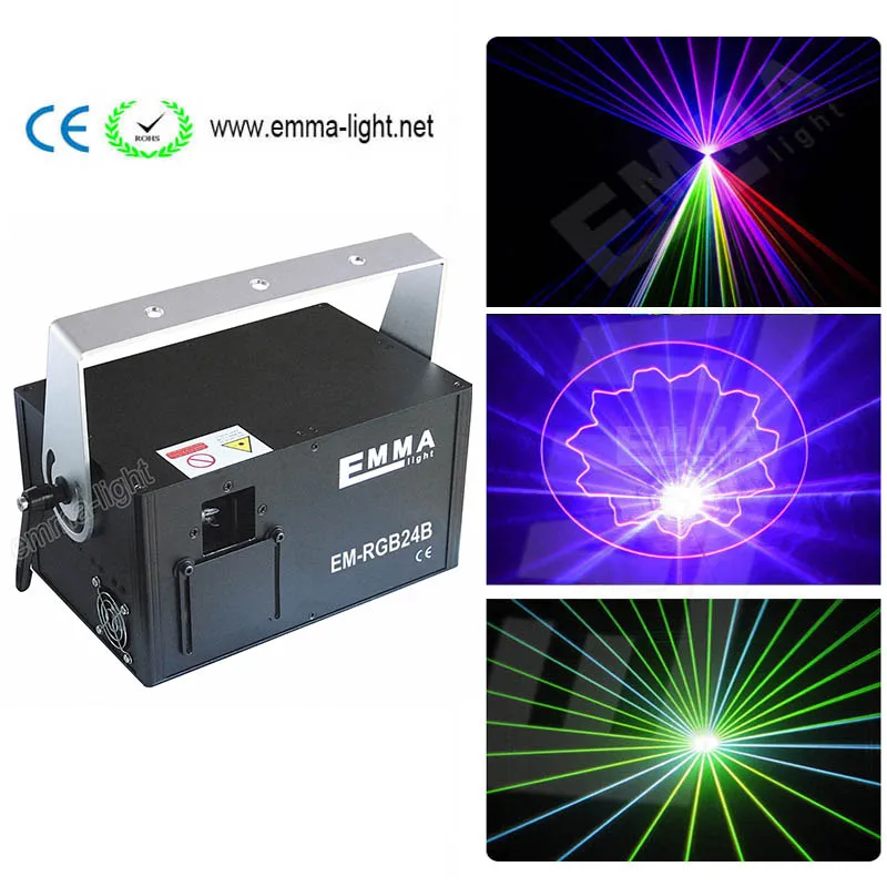 Buy 1.5w 1500mW RGB gobos Laser Projector,Cartoon DMX, DJ Party Stage Multi