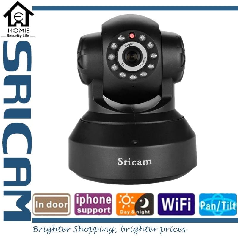 Беспроводная ip камера Sricam SP012 720P Wi Fi Pan/Tilt IPcam P2P радионяня поддержка SD карты веб с