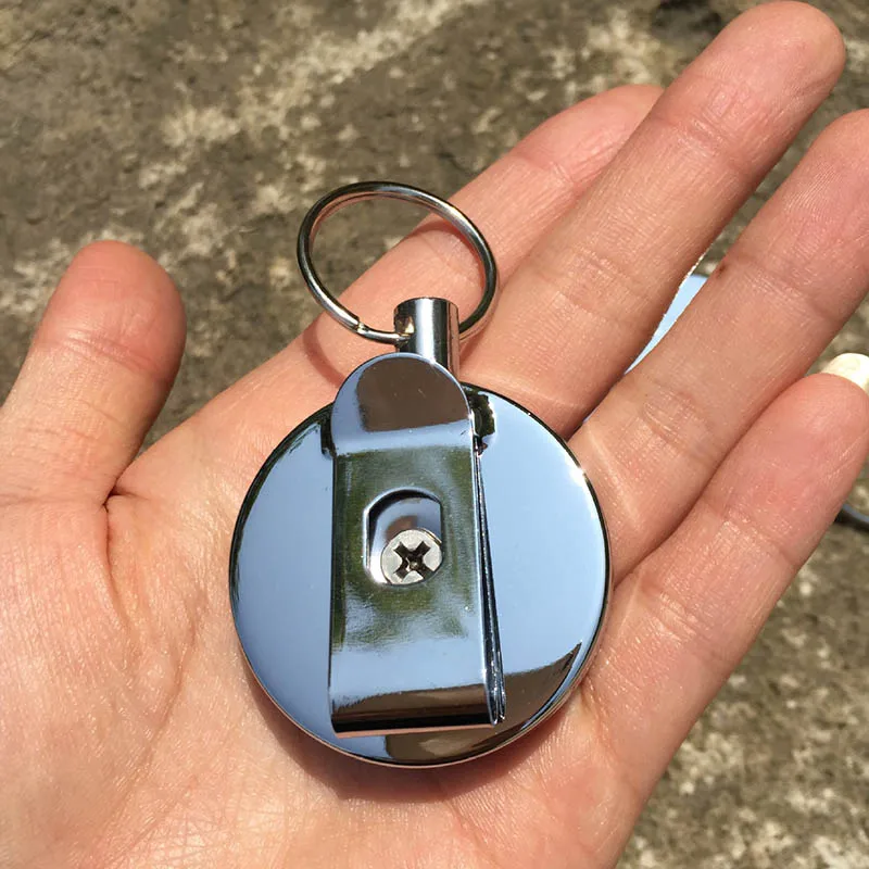 Bycobecy Stainless Steel Round Smart Key Holder Fashion