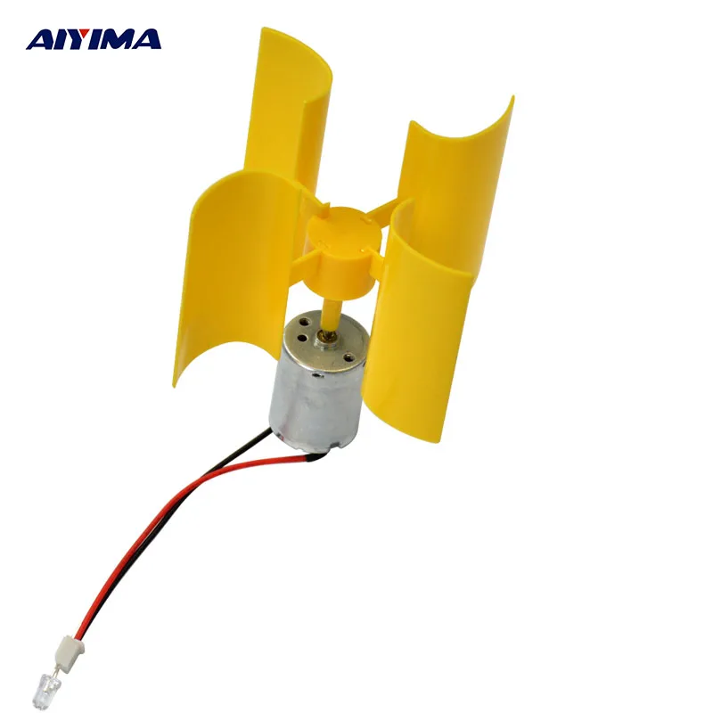 Aiyima Wind Generator Miniature Vertical Axis LED Alternator Alternative Energy DIY Technology Making Physical Power Principle Aiyima Wind Generator Miniature Vertical Axis LED Alternator Alternative Energy DIY Technology Making Physical Power Principle