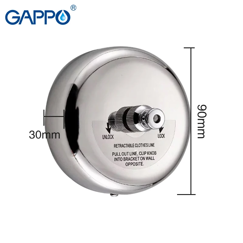 Günstig GAPPO Robe Haken versenkbare reise wäscheleine badezimmer wand montiert bad zubehör handtuch halter versenkbare kleidung