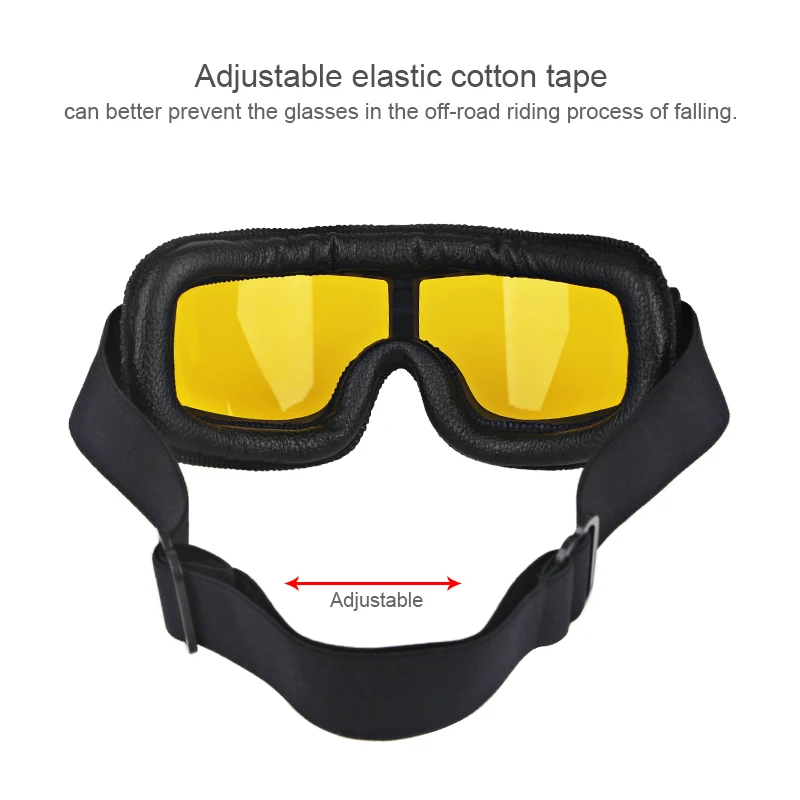 Складные универсальные мотоциклетные очки винтажные мотоциклетные скутеры байкерские очки шлем очки
