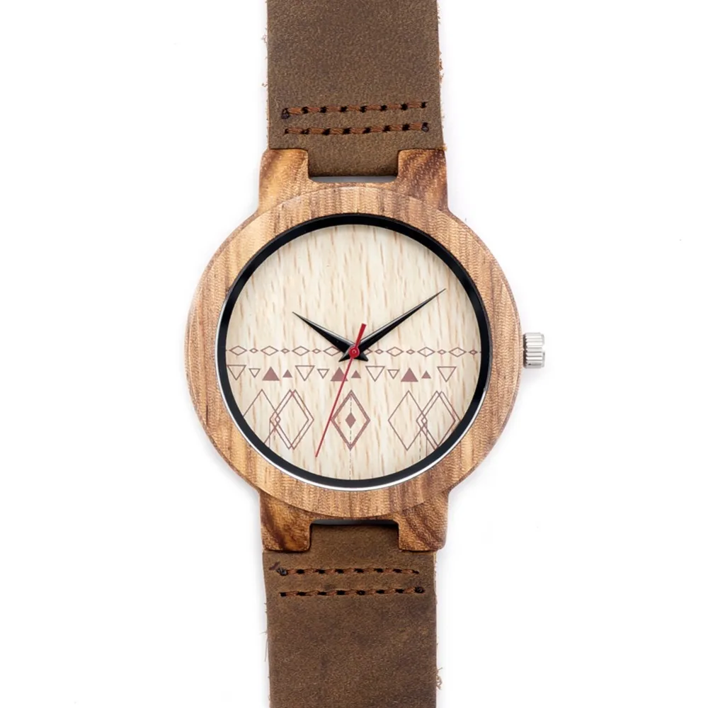 Zegarek drewniany Bobo Bird Pattern C19 14 d20