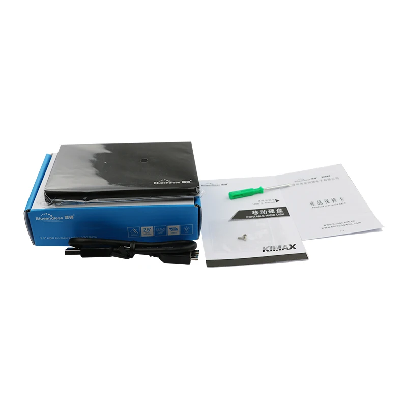 2pcs lot 2 5 inch hdd USB 3.0 enclosure ssd sata III hdd cases 6gbps protect boxes Aluminum carry cases for 1 tb hard disk U23S (3)