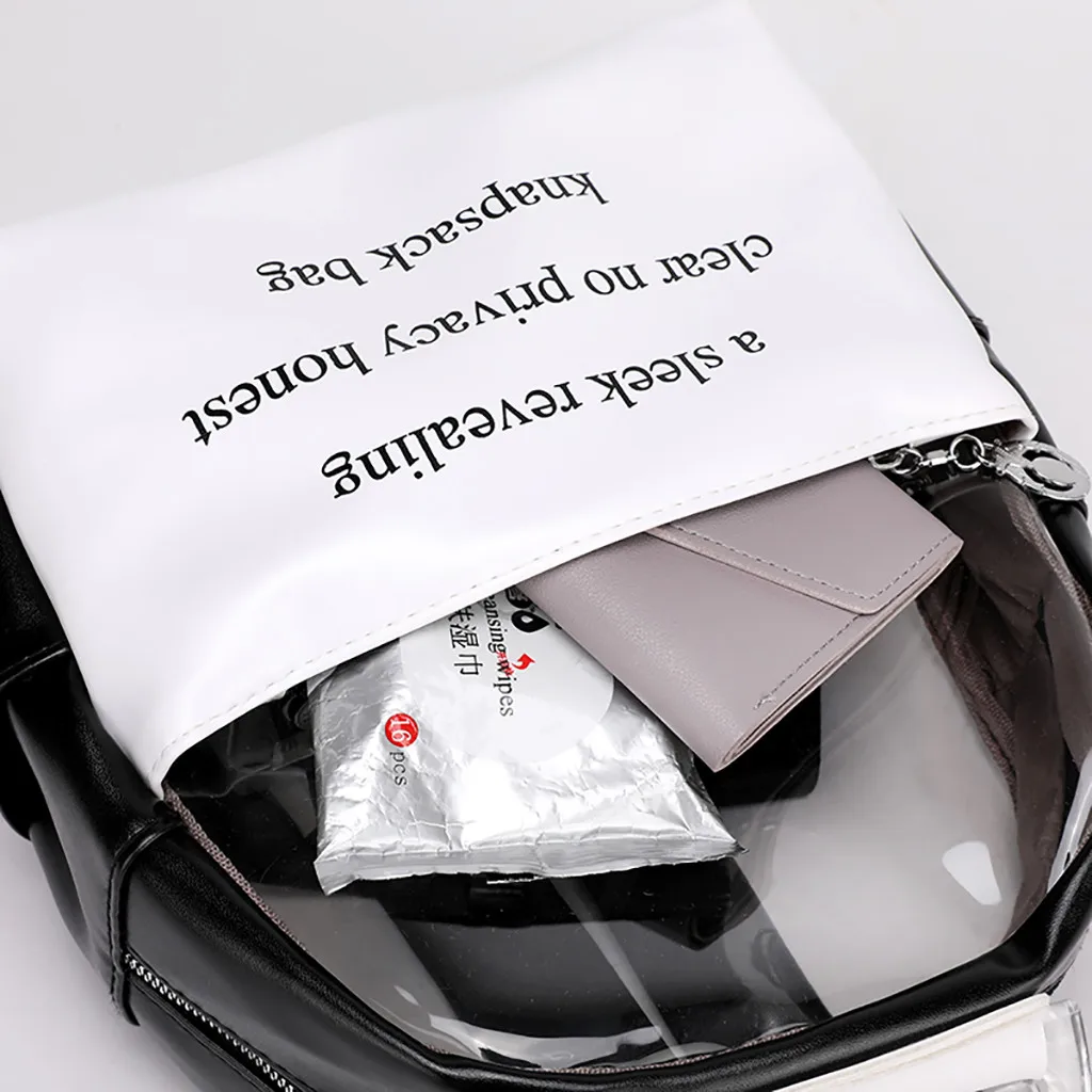Aelicy прозрачные рюкзаки для школы девочек Женская Повседневная сумка путешествий