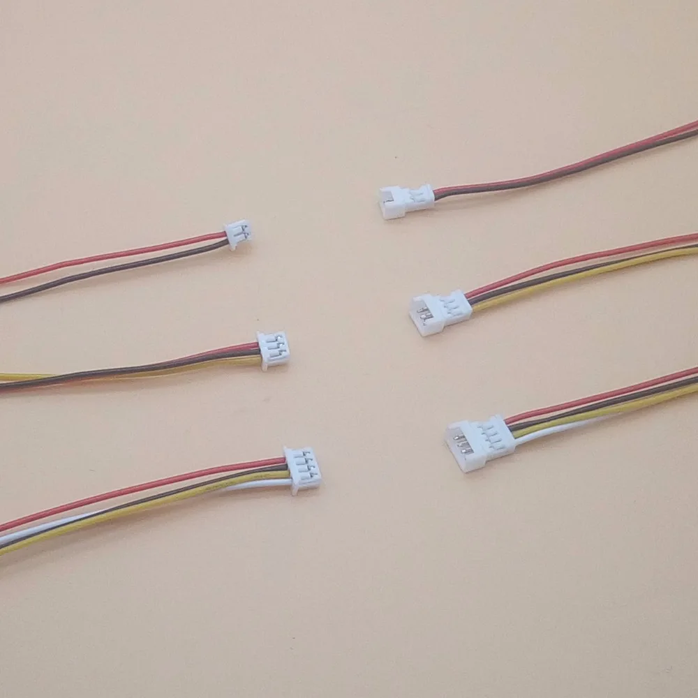 10 пар 1 25 мм JST 2Pin 3Pin 4 контактный Мужской кабель с гнездовой вилкой