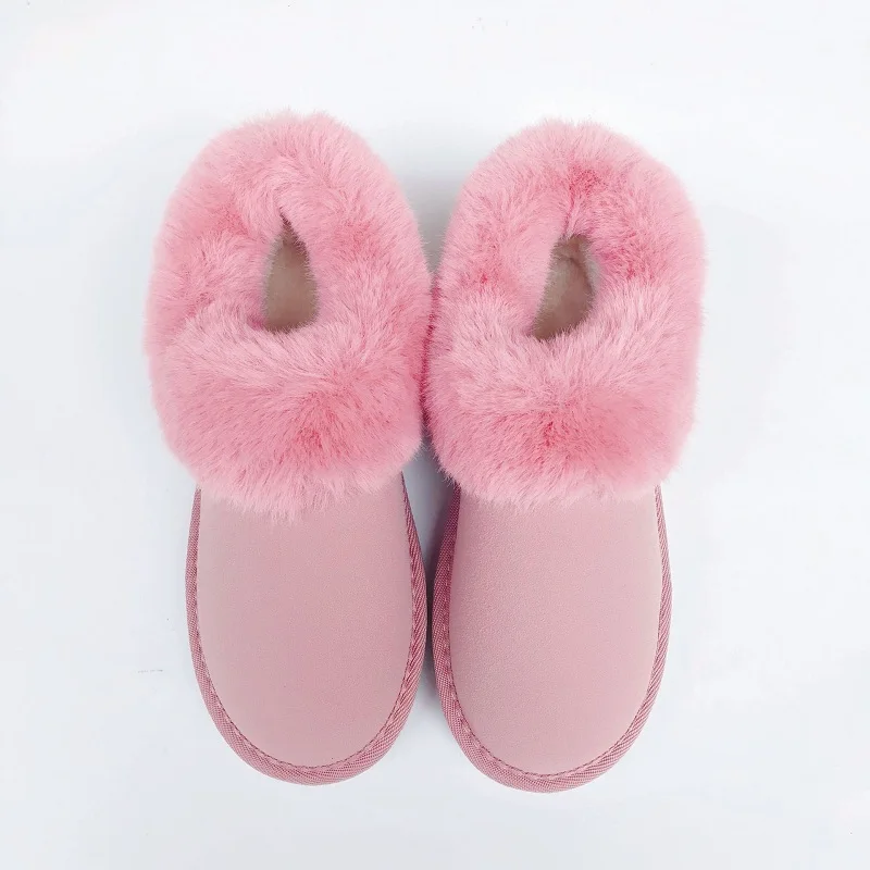 

2019 winter new snow boots Korean students warm and velvet thickened lambskin women's booties pink ljj 0104