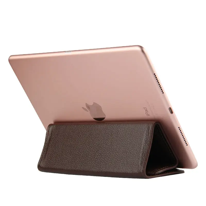 Case Cowhide Sleeve For iPad Pro 12.9 Tablet PC Protective Smart cover Protector Genuine Leather For Apple iPad 12.9 inch Cases