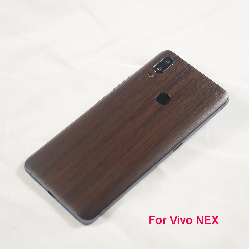 MLLSE Newest High Simulation Wood Grain Sticker 3M Phone Back Paste Sticker For Vivo NEX S Wood Skin Protective Film Sticker (1)