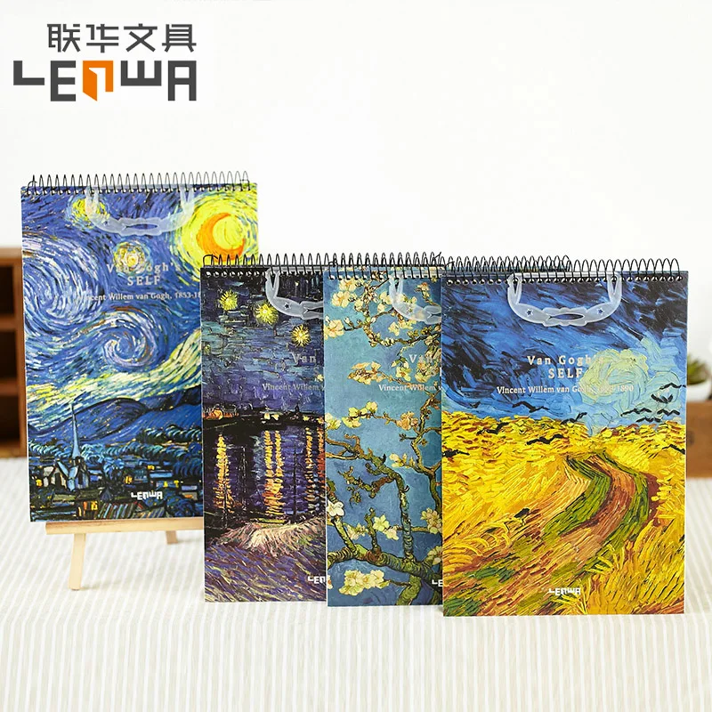 Lenwa Classic Van Gogh Serie Schetsboek Spoel Notebook Blanco Binnenpagina  Schetsboek B5 1Pcs|sketchbook b5|notebook blankcoil notebook - AliExpress