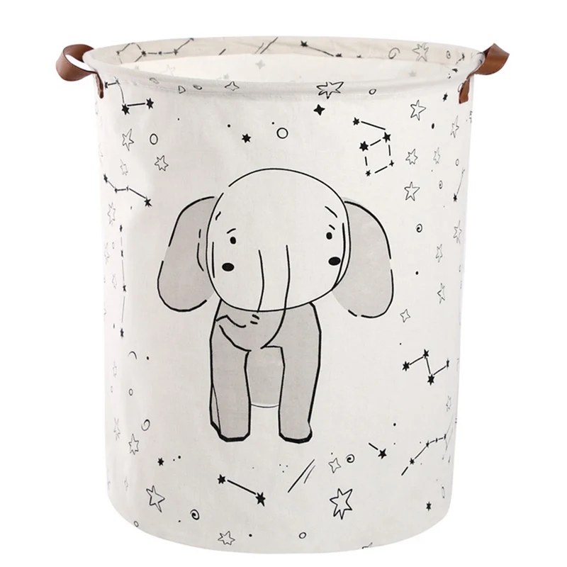 Cartoon Sorting Basket Folding Clothes Storage Basket Laundry Basket Children Kids Toys Sundries Storage Organizer Home Storage