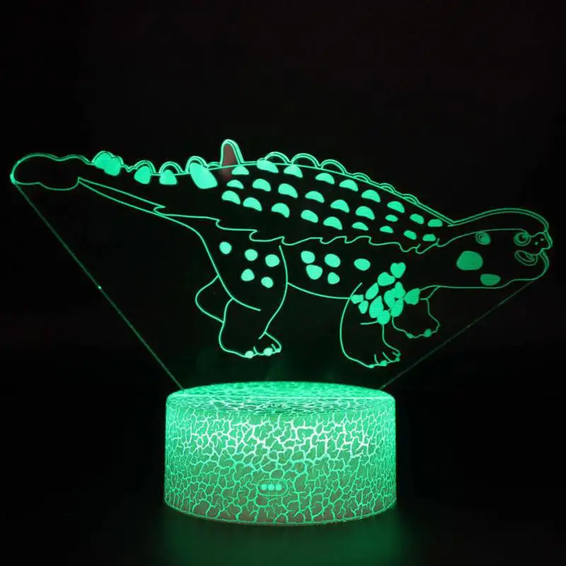 Динозавр Парк Usb Led Light Aris динозавр тираннозавр рекс 3d ночник 7 цветов Изменение Настольная лампа 3d лампа Novelt - Испускаемый цвет: 7 color change