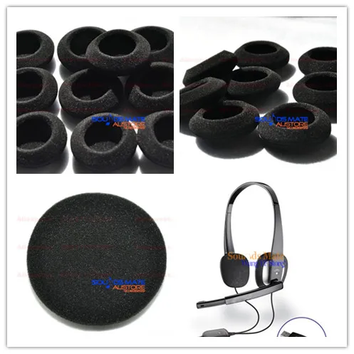 

5 Pairs of Foam Ear Pads Foam Cushion Cover For Plantronics Audio 625 USB Headset Headphone