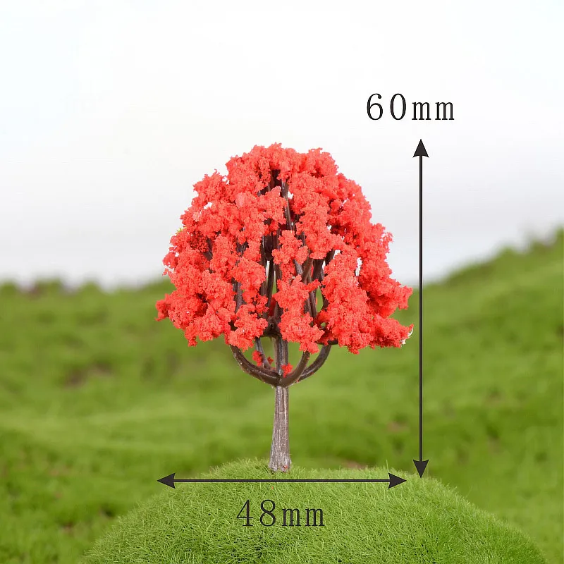 Имитация деревьев 1 шт. сад микропейзаж миниатюры пластиковые фигурки мини украшение дома высокое качество Лидер продаж Сакура