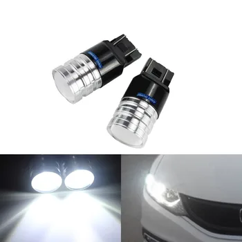 

ANGRONG 2x White 580 7443 W21/5W LED Bulb 582 7440 Sidelight Daytime Running Light For Vauxhall Opel