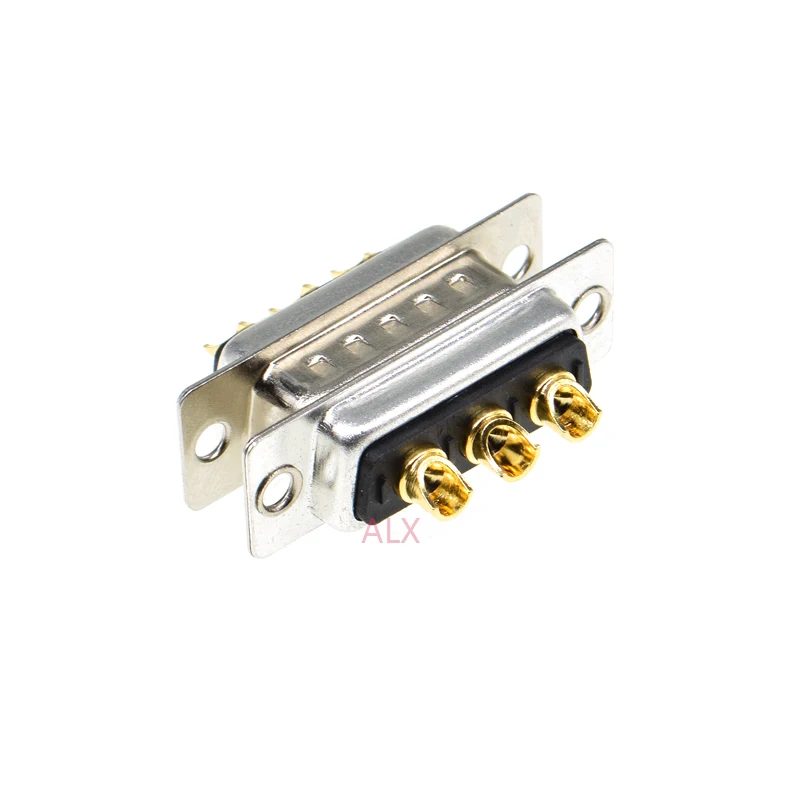 DB3 Pin D-SUB Solder 3W3 Male Plug 30A High Current Power Gold plate Serial port 