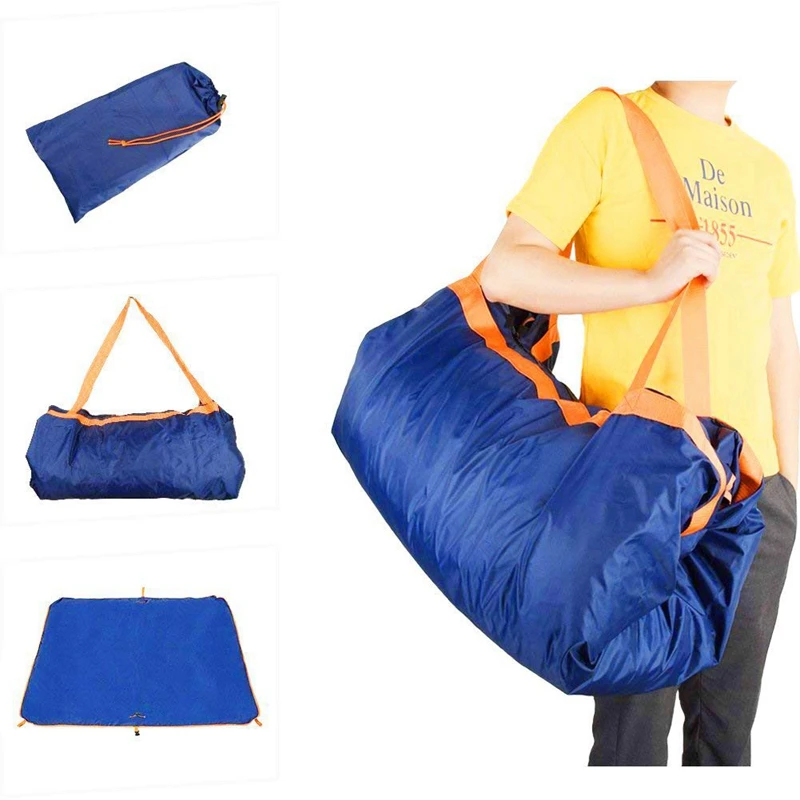 Beach Blanket,Foldable Outdoor Waterproof Travel Bag and Multifunction picnic Mat in one,perfect for the Beach,Camping, travel