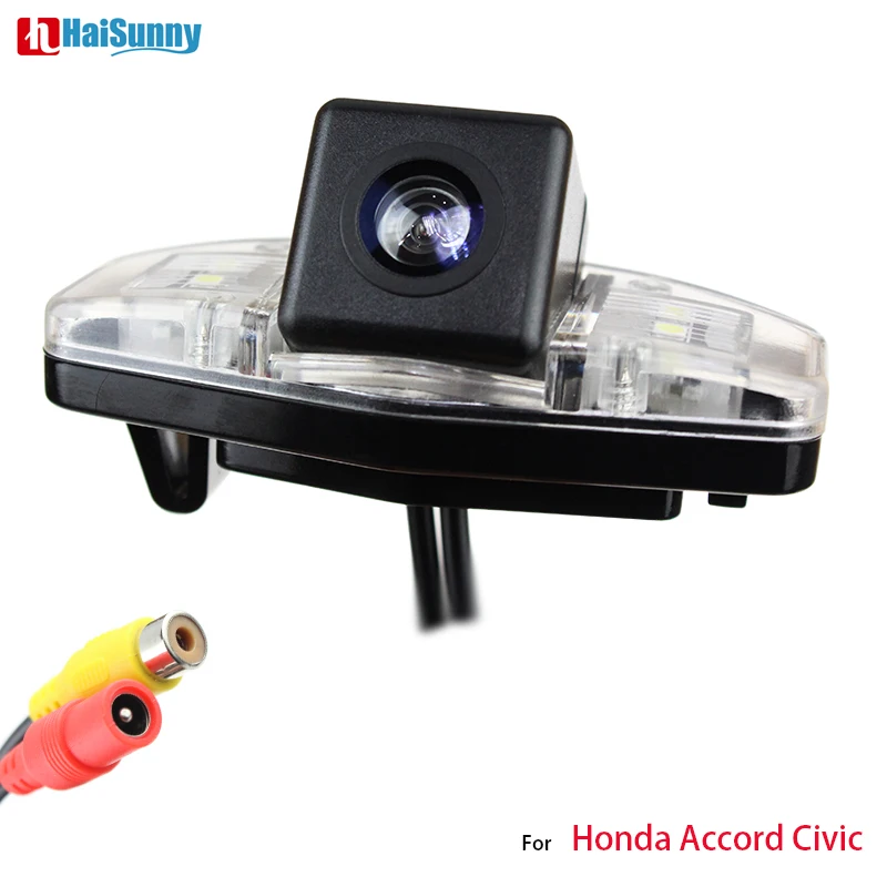 Камера заднего вида HaiSunny для Honda Civic 2012 Accord 7(2008 2009 2010) водонепроницаемая с широким