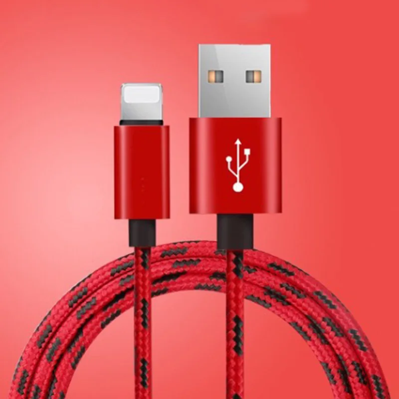 25 см 1 м 2 м 3 м данных USB зарядное устройство быстрый кабель для iPhone 6 S 6 S 7 8 Plus X XR XS MAX 5 5S iPad Телефон происхождения короткий длинный шнур зарядки - Цвет: Красный