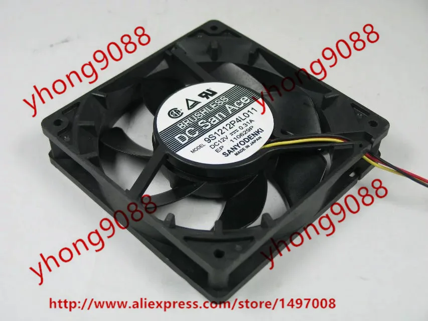 

Вентилятор для охлаждения сервера SANYO DENKI 9S1212P4L011 DC 12V 0.31A 120x120x25 мм