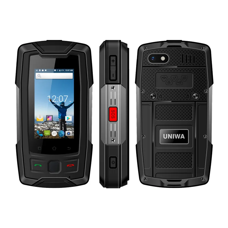 

UNIWA M22 2.45 inch NFC in-cell WCDMA Mobile phone 2GB RAM+16GB ROM Android 6.0 IP68 waterproof Dual Nano SIM card A-GPS/BDS