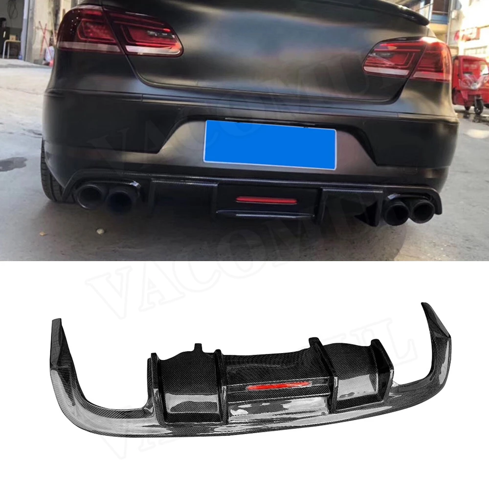 Carbon Fiber Car Racing Rear Bumper Lip Spoiler Body Kit for Volkswagen ...