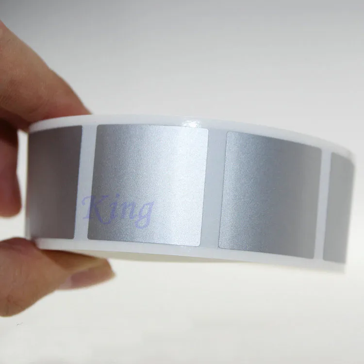 스크래치 오프 스티커 25x25mm 스퀘어 실버 컬러 비어 100,000 개,  코드 커버 홈 게임 웨딩