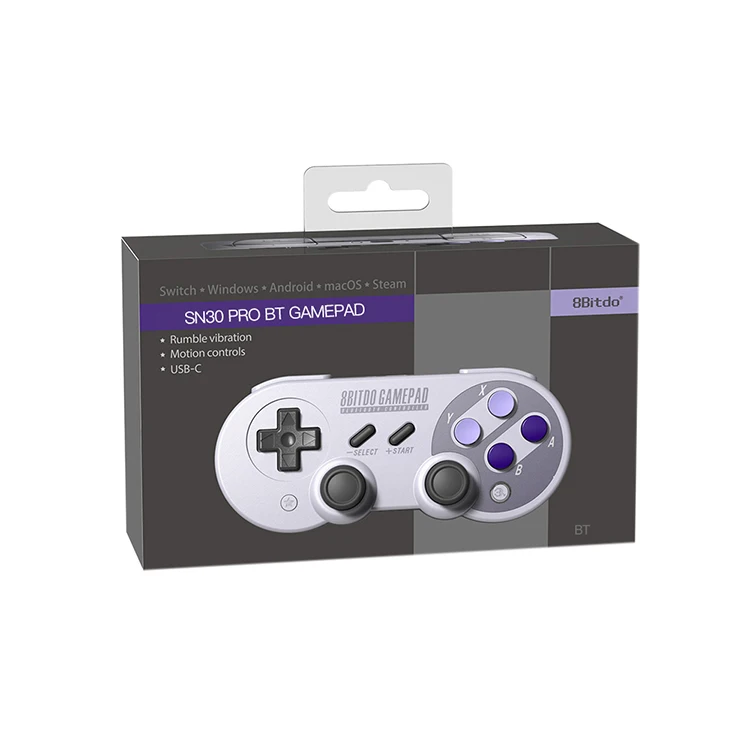SN30 8bitdo SN30/SF30 Pro Беспроводной BT джойстика Nintendo Switch Android Вибрация-управление движением игровой контроллер# XJ30 - Цвет: SN30