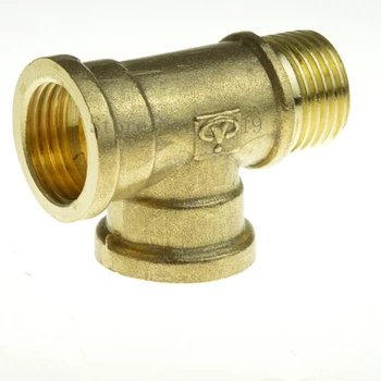 

Male-Female-Female BSP Tee Length Connection Thicken Brass Pipe Adapter Coupler Connector 232psi+BMFT