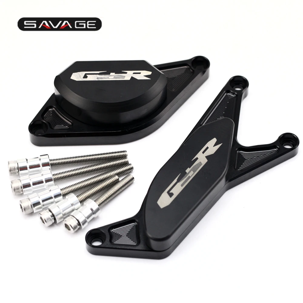 LEFT & RIGHT SIDE ENGINE CASE GUARD COVER SLIDER FOR SUZUKI GSR 400 600